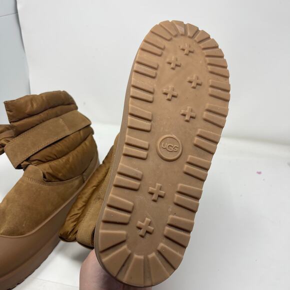 UGG men Classic Short Pull-On Weather Waterproof Suede Boot sz 10